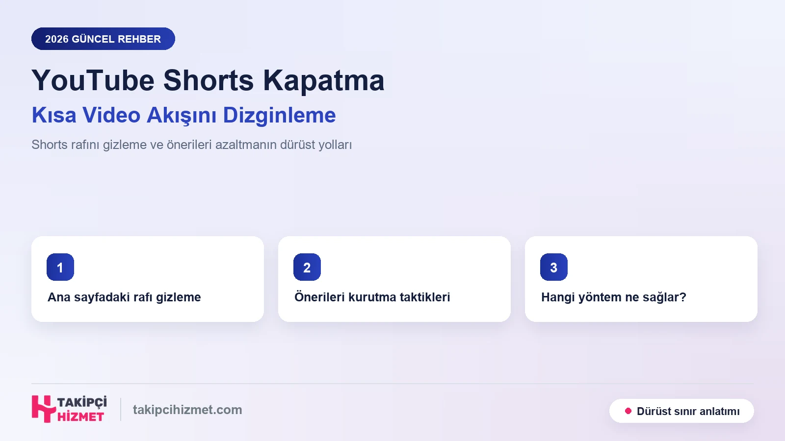YouTube Shorts Kapatma: Kısa Video Akışını Dizginlemenin Dürüst Rehberi (2026)