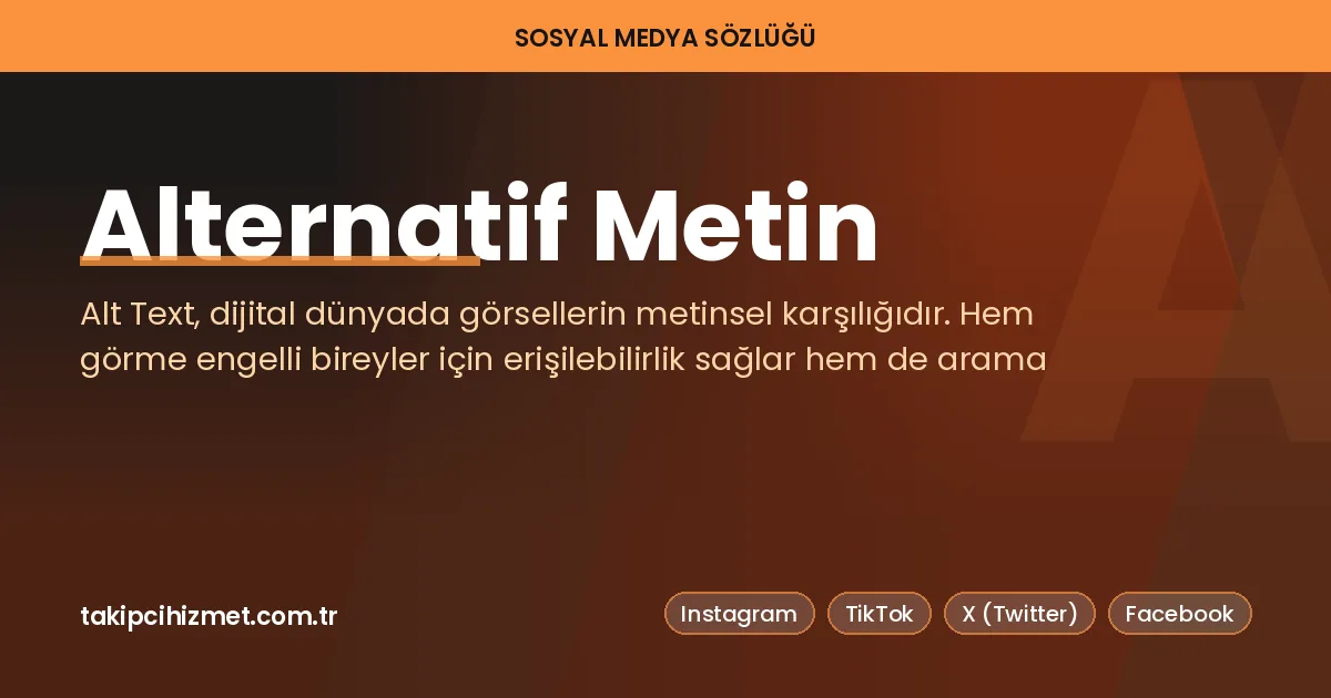 Alternatif Metin — sosyal medya sözlüğü